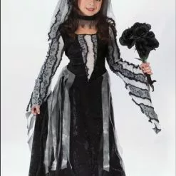 Black Rose Bride Child Costume