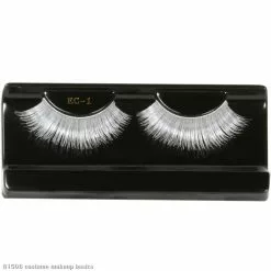 White Party Eyelashes With Case