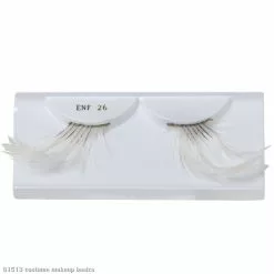 White Feather Eyelashes With Case